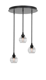 Empire Three Light Pendalier in Matte Black (200|2183-MB-5110)