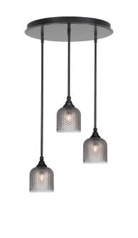 Empire Three Light Pendalier in Matte Black (200|2183-MB-4912)