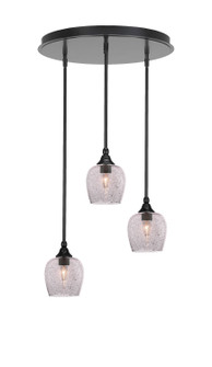 Empire Three Light Pendalier in Matte Black (200|2183-MB-4812)