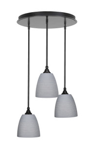 Empire Three Light Pendalier in Matte Black (200|2183-MB-4072)