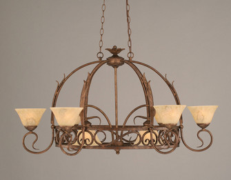 Leaf Eight Light Pot Rack in Bronze (200|216-BRZ-508)