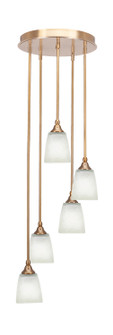 Empire Five Light Pendalier in New Age Brass (200|2145-NAB-460)