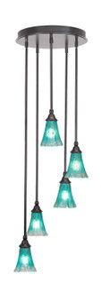 Empire Five Light Pendalier in Espresso (200|2145-ES-725)