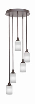 Empire Five Light Pendalier in Dark Granite (200|2145-DG-3001)