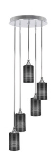 Empire Five Light Pendalier in Chrome (200|2145-CH-4069)