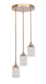 Empire Three Light Cluster Pendalier in New Age Brass (200|2143-NAB-530)