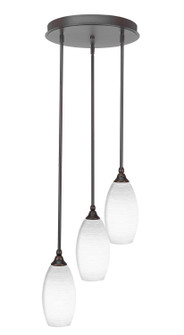 Empire Three Light Cluster Pendalier in Dark Granite (200|2143-DG-4041)