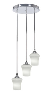 Empire Three Light Cluster Pendalier in Chrome (200|2143-CH-681)