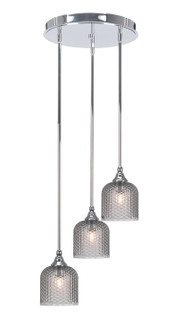 Empire Three Light Cluster Pendalier in Chrome (200|2143-CH-4912)