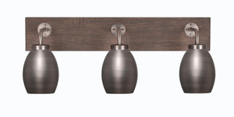 Oxbridge Three Light Bathroom Lighting in Graphite & Painted Distressed Wood-look (200|1773-GPDW-426-GP)