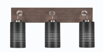 Oxbridge Three Light Bathroom Lighting in Graphite & Painted Distressed Wood-look (200|1773-GPDW-4069)