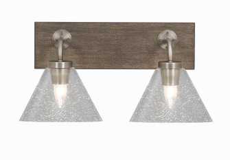 Oxbridge Two Light Bathroom Lighting in Graphite & Painted Distressed Wood-look (200|1772-GPDW-302)