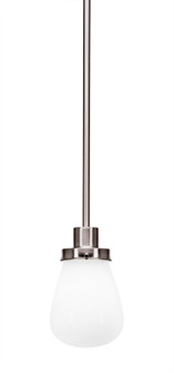 Meridian One Light Mini Pendant in Brushed Nickel (200|1230-BN-470)