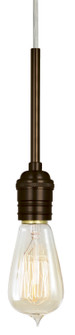 Retro Edison One Light Pendant in Bronze (408|PD157BBZRT6BM)