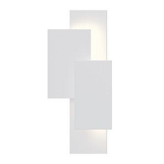 Offset Panels LED Wall Sconce in Textured White (69|7110.98-WL)