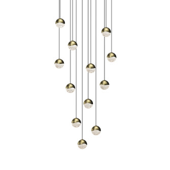 Grapes LED Pendant in Brass Finish (69|2917.14-SML)