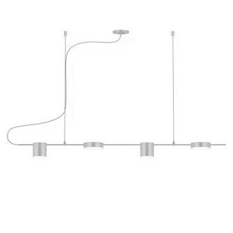 Counterpoint LED Pendant in Bright Satin Aluminum (69|2884.16)