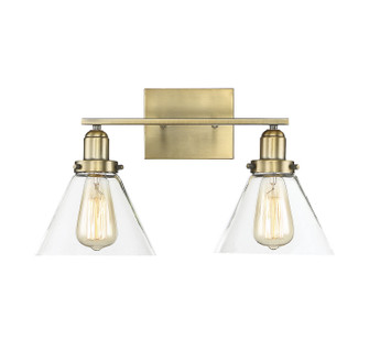 Drake Two Light Bath Bar in Warm Brass (51|8-9130-2-322)