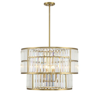 Rohe Five Light Pendant in Warm Brass (51|7-2224-5-322)