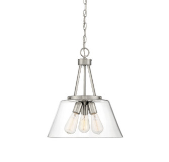 Calhoun Three Light Pendant in Satin Nickel (51|7-1025-3-SN)