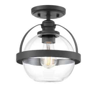 Pendleton One Light Semi-Flush Mount in Matte Black (51|6-7200-1-89)