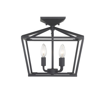 Townsend Four Light Semi-Flush Mount in Matte Black (51|6-328-4-89)