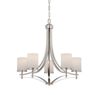 Colton Five Light Chandelier in Satin Nickel (51|1-330-5-SN)