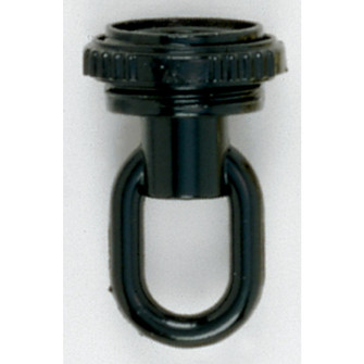 1/4 Ip Matching Screw Collar Loop With Ring in Black (230|90-339)