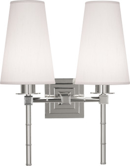 Jonathan Adler Meurice Two Light Wall Sconce in Polished Nickel (165|S724W)