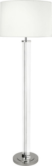 Fineas One Light Floor Lamp in Clear Glass and Polished Nickel (165|S473)