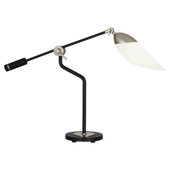 Ferdinand One Light Table Lamp in Matte Black Painted w/ Polished Nickel (165|S1210)