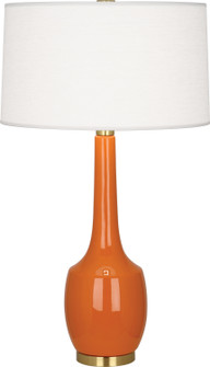 Delilah One Light Table Lamp in Pumpkin Glazed Ceramic (165|PM701)