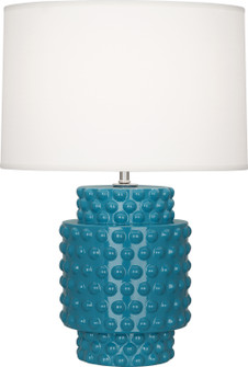 Dolly One Light Accent Lamp in Peacock Glazed Textured Ceramic (165|PC801)