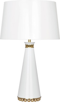 Pearl One Light Table Lamp in Lily Lacquered Paint w/Modern Brass (165|LY44)