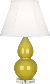Small Double Gourd One Light Accent Lamp in Citron Glazed Ceramic w/Lucite Base (165|CI13)