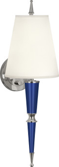 Jonathan Adler Versailles One Light Wall Sconce in Navy Lacquered Paint w/Polished Nickel (165|C603X)