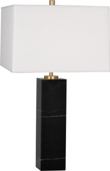 Jonathan Adler Canaan One Light Table Lamp in Black Marble Base w/Antique Brass (165|B796)