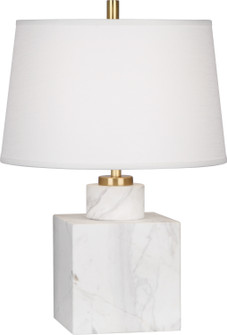 Jonathan Adler Canaan One Light Accent Lamp in Carrara Marble Base w/Antique Brass (165|795)