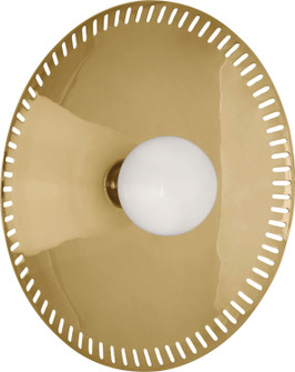 Jonathan Adler Rio LED Wall Sconce in Modern Brass w/White Glass Shades (165|776)