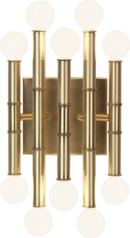 Jonathan Adler Meurice Ten Light Wall Sconce in Modern Brass (165|686)