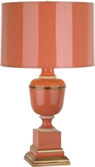 Annika One Light Accent Lamp in Tangerine Lacquered Paint w/Natural Brass and Ivory Crackle (165|2603)