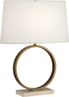 Logan One Light Table Lamp in Aged Brass w/Travertine Stone Base RHBN (165|2295)