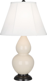 Small Double Gourd One Light Accent Lamp in Bone Glazed Ceramic (165|1775)