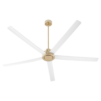 Revel 80''Patio Fan in Aged Brass w/ Studio White (19|80805-808)