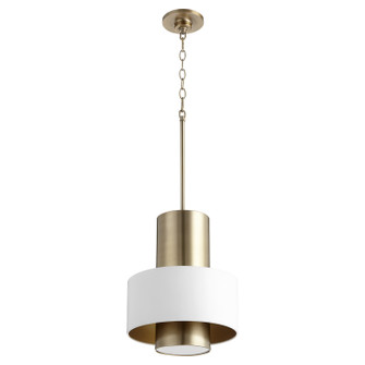 Cylinder Drum Pendants One Light Pendant in Studio White (19|8011-0880)