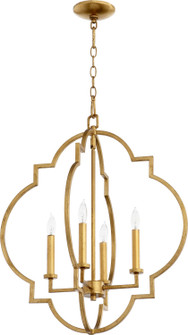 Dublin Four Light Entry Pendant in Gold Leaf (19|6942-4-74)