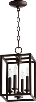 Cuboid Entries Four Light Entry Pendant in Oiled Bronze (19|6731-4-186)
