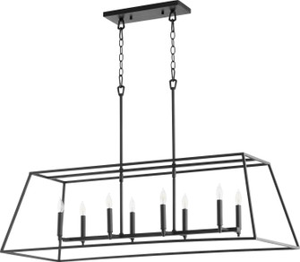 Gabriel Eight Light Pendant in Textured Black (19|654-8-69)