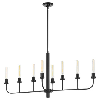 Sheridan Eight Light Linear Chandelier in Matte Black (19|622-8-59)