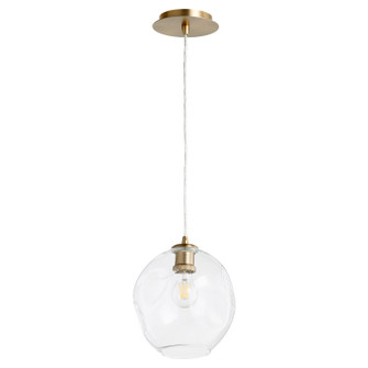 Numen One Light Pendant in Aged Brass (19|61-80)